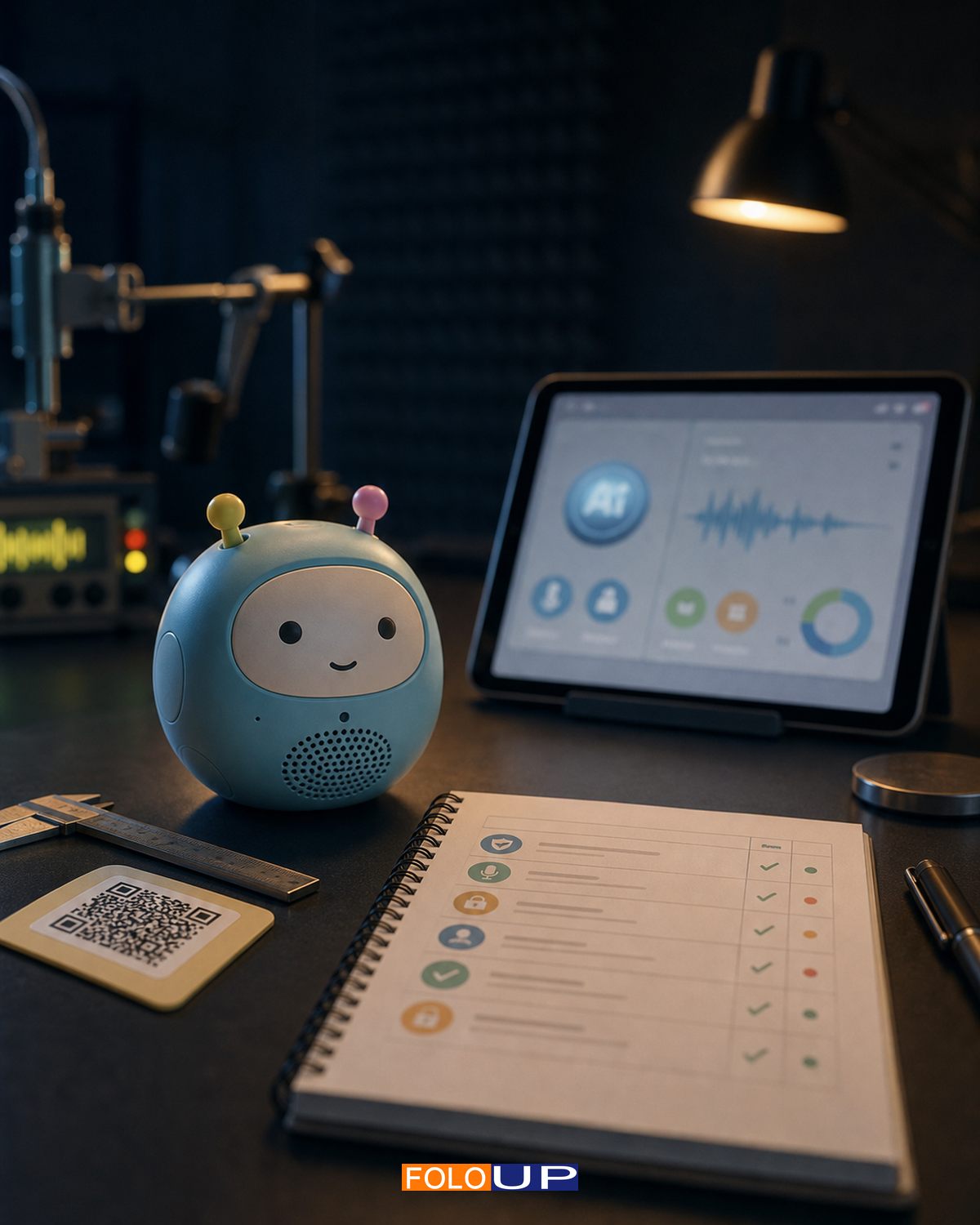 FOLO-UP editorial illustration for AI toys, QR codes and digital product passports: what the new rules could change